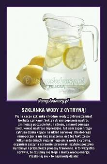 szklanka wody z cytryną