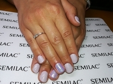 Króciutkie, Neonail Sensual Silence, Misteromilano unicorn effect