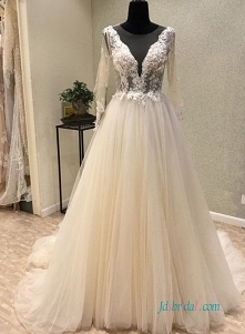 Seksowna prześwitująca tiulowa koronkowa suknia ślubna
Model: H0624 (darmowa wysyłka na cały świat)
Wyszukaj na stronie numer modelu, link w biografii