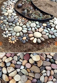 Garden, div, kamienie, ozdoba