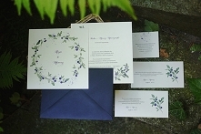 Jagodowe zaproszenia ślubne - na zamówienie