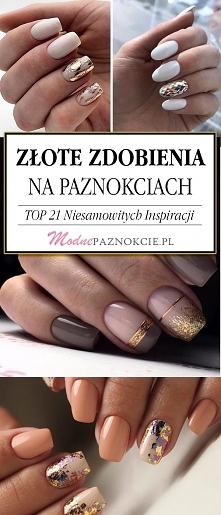 Złote Zdobienia na Paznokci...