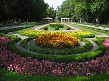 Jak przestaje padać... kuracjusze wychodzą na spacer nie oglądając się na wiszące parasole