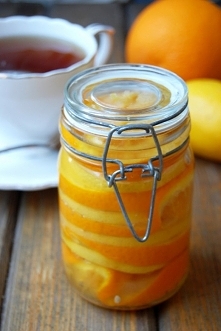 domowy cytrusowy syrop do herbaty