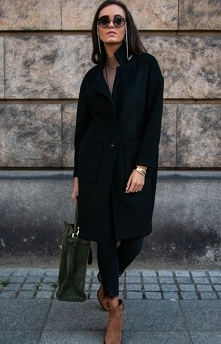 Elegancki płaszcz z alpaki ...