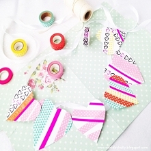 Girlanda z papierowych serc