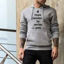 Boski Męska Kangurka Szara