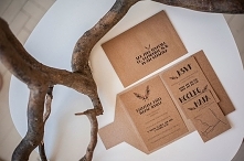 Zaproszenie ślubne z serii RUSTIC FEATHER BOHO