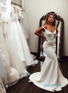 Seksowny klasyczny od ramienia #mermaidweddingdress
Model: H0587 (darmowa wysyłka na cały świat)
Wyszukaj na stronie numer modelu, link w biografii