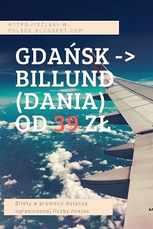 Gdańsk - Billund od 39 zł