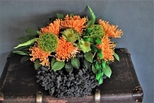 Szary wianek na cmentarz od totaldeco.pl