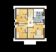 Jarząbek II to współczesna  niewielkiego domku - budownictwo ekonomiczne, energooszczędne i racjonalnie w eksploatacji. Jarząbek II zaprojektowany w tradycyjnej murowanej techno...