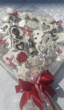 Słodki Bukiet z pierników na 80-te urodziny.