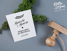 Pieczątka ślubna  "Dziękujemy" 60x40mm