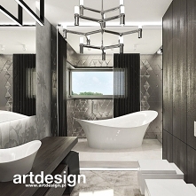 Piękna, nowoczesna łazienka...