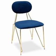 Krzesło CLARA granatowy aksamit