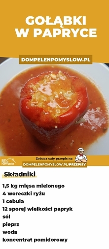 Przepis na gołąbki w papryce