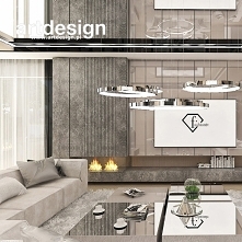 Aranżacja salonu w beżach, w nowoczesnym stylu | POWER OF DESIGN | Wnętrza domu