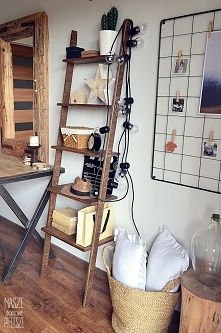 Nasza drabinka regał Opalona Rysia i organizer na ścianę w sypialni Sybilli z profilu domekzalasem na Instagramie

foto: domekzalasem
drabinka i organizer: NASZE DOMOWE PIELESZE