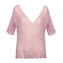 Sweter mgiełka róż