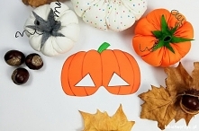 Krótka instrukcja, jak w ciekawy sposób stworzyć papierową maskę w formie dyni :)