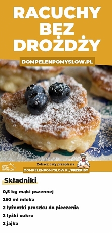 Puszyste racuchy bez drożdży