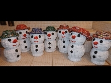 Bałwanek 
Wysokość bałwanka bez kapelusza 32 cm
Wysokość bałwanka w kapeluszu 35-36  cm