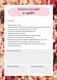 Jesienne porządki w szafie ...