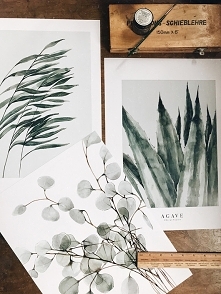 Komplet 3 botanicznych printów