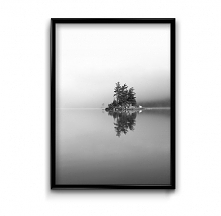 Jezioro we mgle #2 - plakat