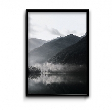 Jezioro we mgle - plakat