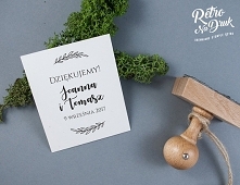 Stempel ślubny  "Dziękujemy" 60x40mm