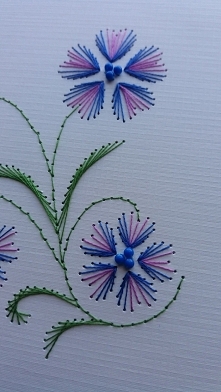 Haft matematyczny - Kwiaty