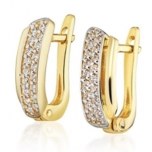 Złote kolczyki Ergold