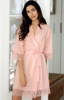 Unikat Satynowy szlafrok ja...