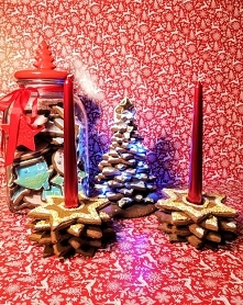 Piernikowa choinka i świecz...