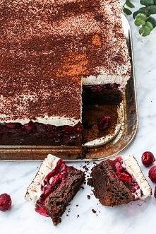 Ciasto kostka wiśniowa