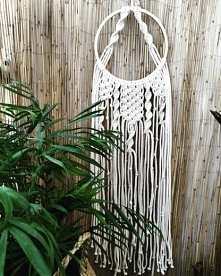 Makrama, łapacz snów, ecru