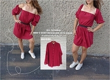 sukienka z koszuli męskiej