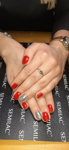 Semilac 231, indigo mirror effect