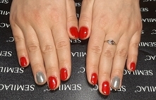 Semilac 231, indigo mirror effect