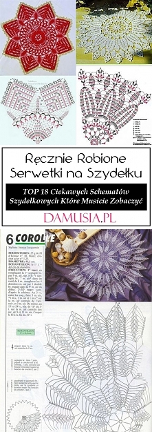 Ręcznie Robione Serwetki na Szydełku – TOP 18 Ciekawych Schematów Szydełkowych