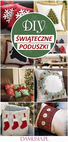 10 DIY Ślicznych Poduszek Świątecznych, Które Możecie Wykonać w Domu