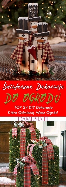 Świąteczne Dekoracje do Ogrodu – TOP 24 DIY Dekoracji Które Odmienią Wasz Ogród