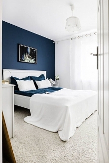 sypialnia  granat #nowoczesna #glamour