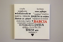 Obrazek na płótnie na Dzień Babci/Dziadka. Wymiary 30x30 cm. Możliwość modyfikacji tekstu i koloru.
Więcej wzorów i informacjina stronie zobrazkowani po kliknięciu w zdjęcie :)