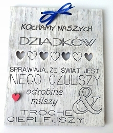 Dzień Babci i Dziadka <3 drewniana deseczka --> klik w zdjęcie !