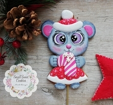 Topper z piernika na tort. Zapraszam po więcej inspiracji na FB: SmallSweetCookies