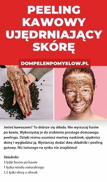 Peeling z fusów po kawie, który ujędrni skórę