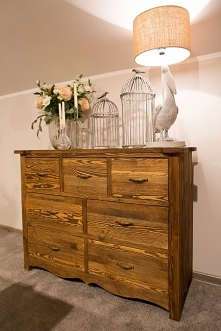 drewniana komoda ozdobna meble-woskowane.com.pl